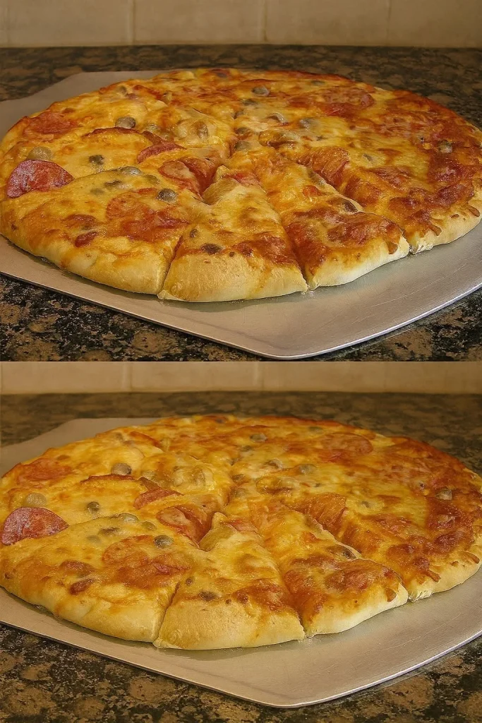 PIZZA ÎN 10 MINUTE… Această rețetă am încercat-o de un milion de ori… REȚETA COMPLETĂ este în primul (c.o.m.e.n.t.a.r.i.u).